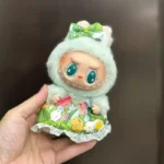 Cute Labubu Green dress