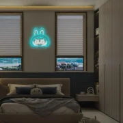 Labubu Cartoon Lab Neon RGB Edge Lit Blue LED Sign