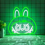 Labubu Cartoon Lab Neon RGB Edge Lit Green LED Sign