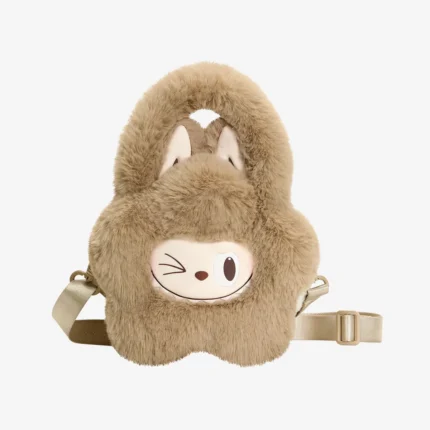 Labubu The Monsters Classic Series Plush Flower Brown Bag