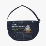 Labubu The Monsters Fall In Wild Series Denim Messenger Bag