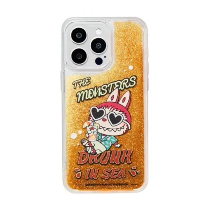THE MONSTERS Labubu Drunk in Sea Series iPhone Case