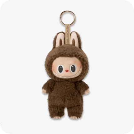 The Monsters Series Labubu Keychain – Tasty Macarons Chestnut Cocoa